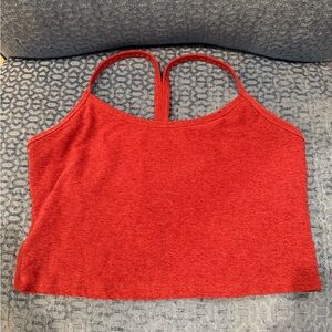 Beyond Yoga red Cropped Tank Top sports bra